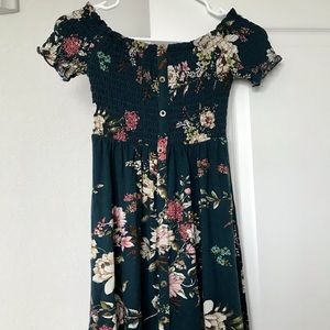 Floral Off-the-Shoulder Dress